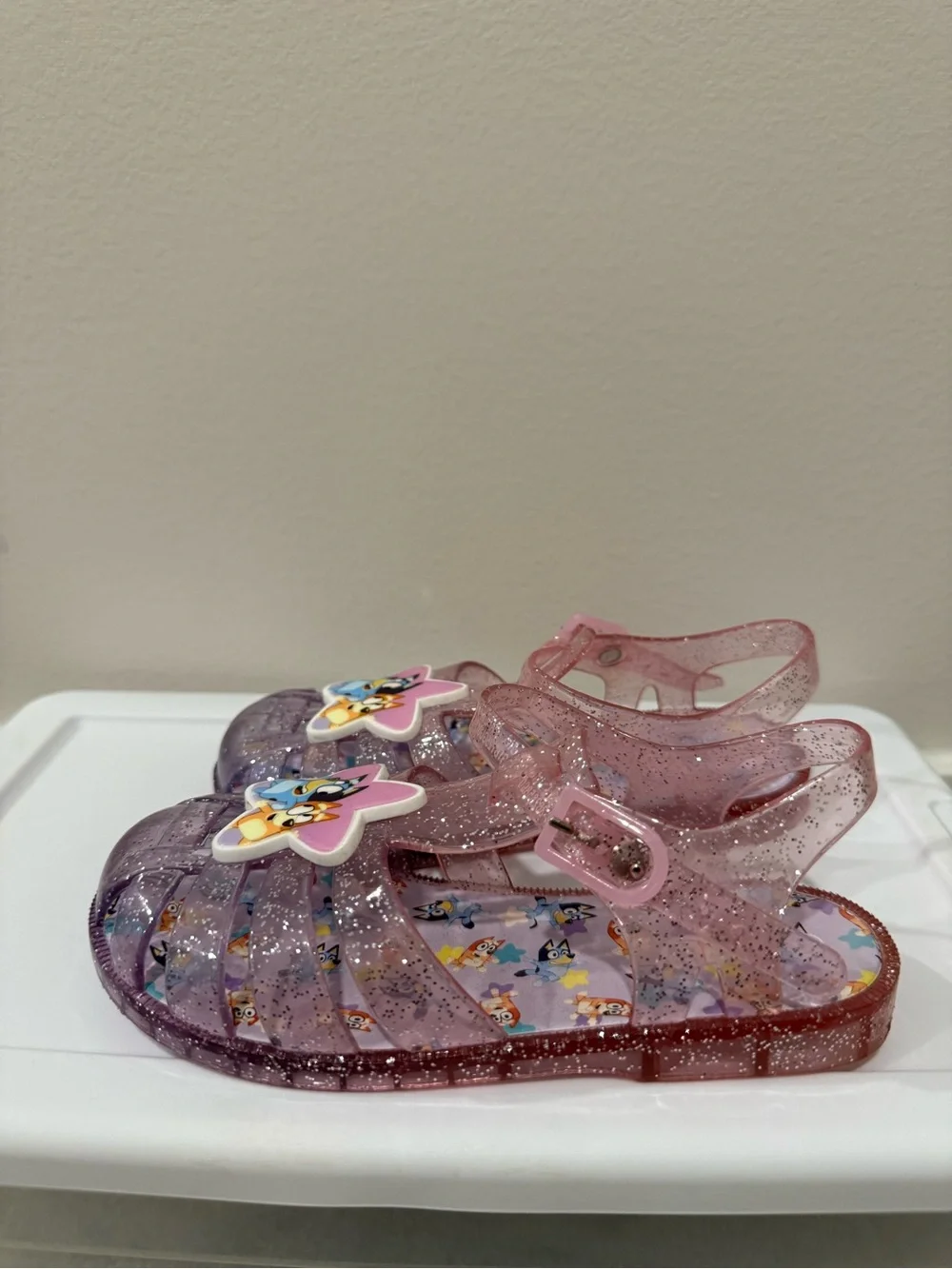 Bluey & Bingo Toddler Girls Ombre Jelly Sandals